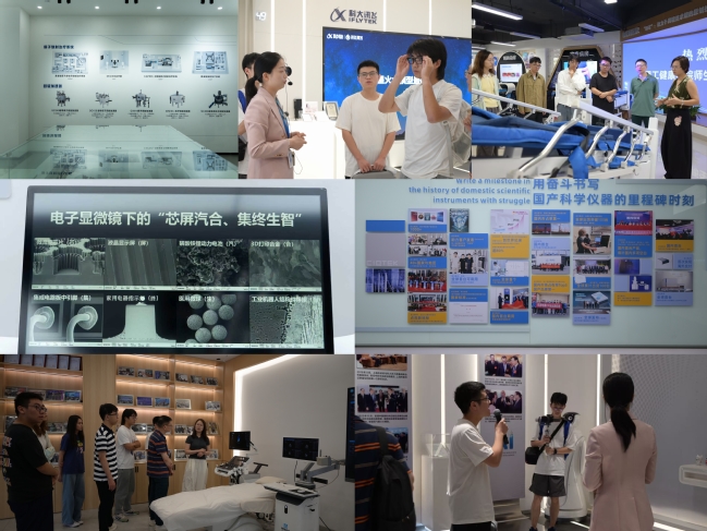 实践团队参观各企业展厅